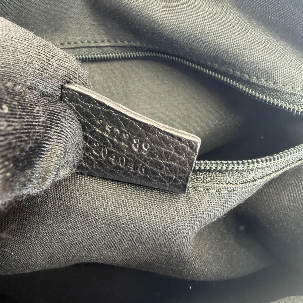 Gucci Black Canvas Top Handle Boston Bag - Picture 11 of 13